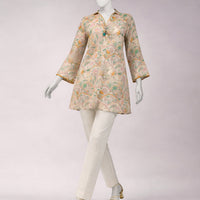 Lawn Multicolor Unstitched Suit - J. Junaid Jamshed