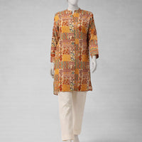 Lawn Multicolor Unstitched Suit - J. Junaid Jamshed