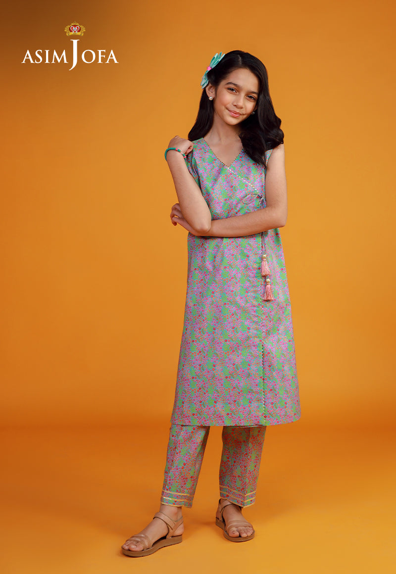 Cambric Pink Stitched Suit - Asim Jofa