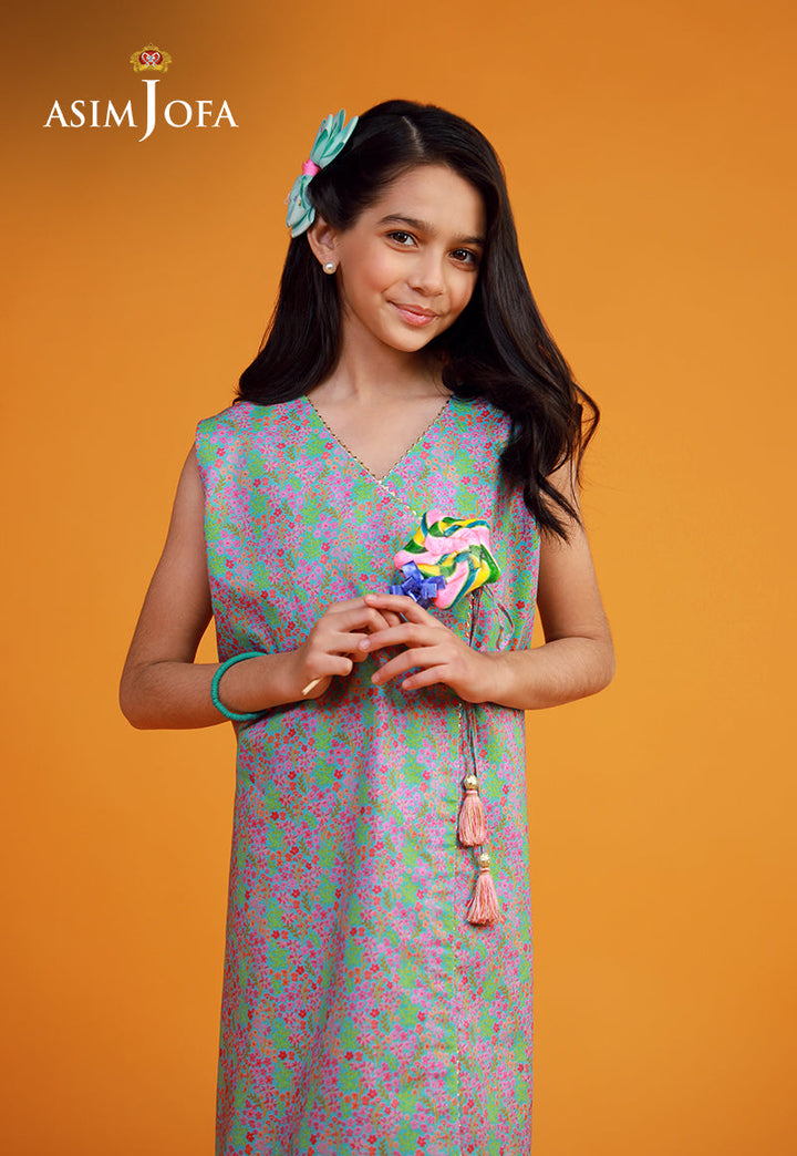 Cambric Pink Stitched Suit - Asim Jofa