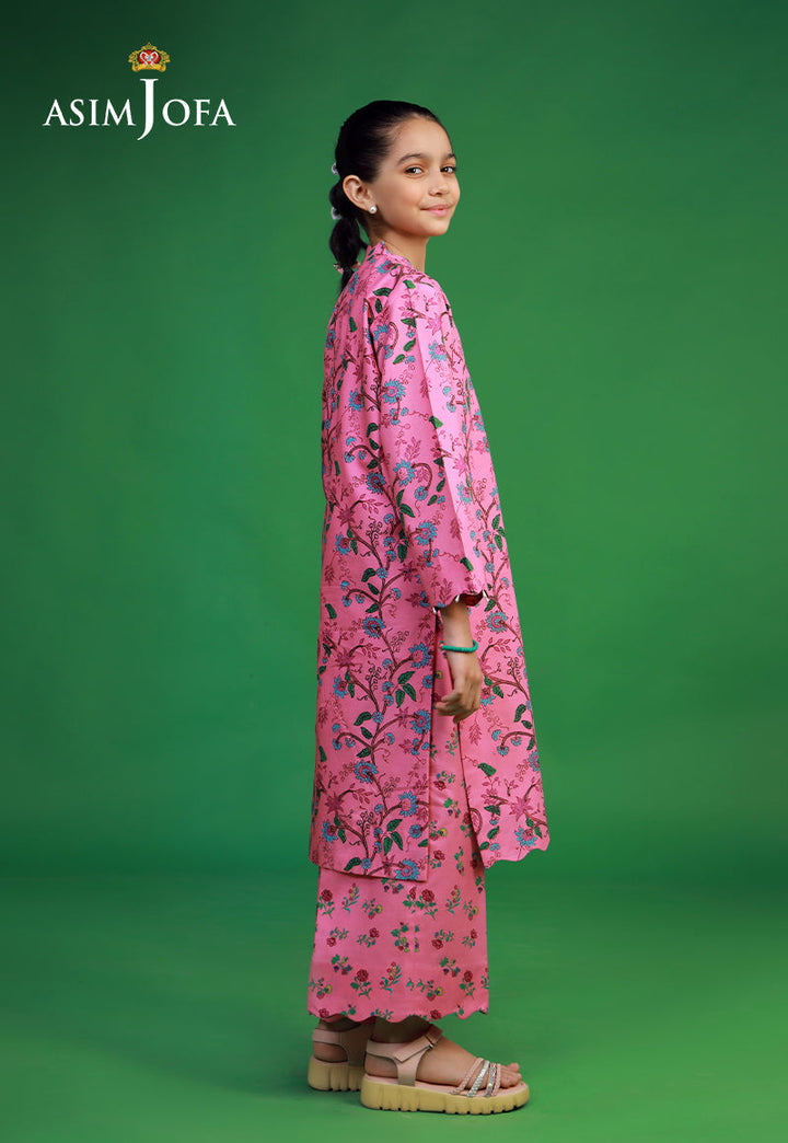 Cambric Pink Stitched Suit - Asim Jofa