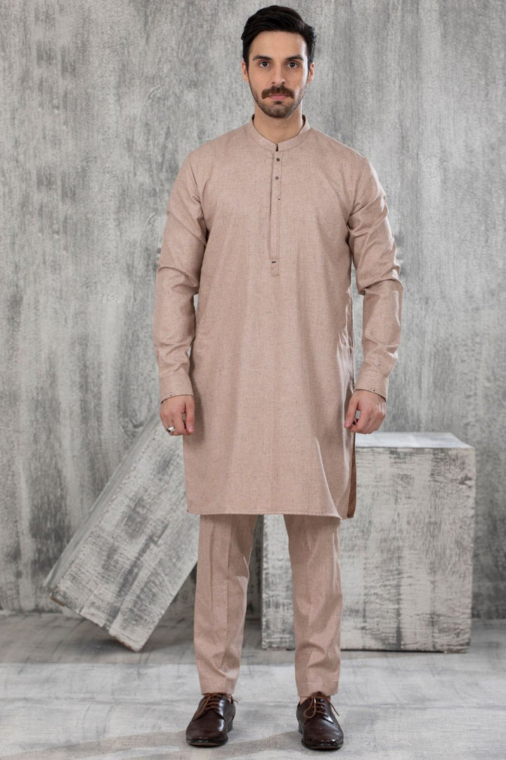 Polyester Peach Shalwar Kameez - Almirah