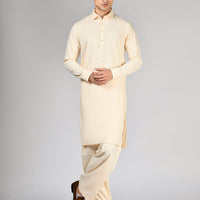 Blended White Unstitched - J. Junaid Jamshed