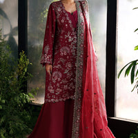 Yalira - Afrozeh La Fuchsia Stitched