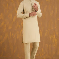 Blended White Unstitched Suit - J. Junaid Jamshed