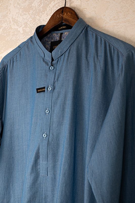 Cotton Blue Kurta Trouser - Cast & Crew