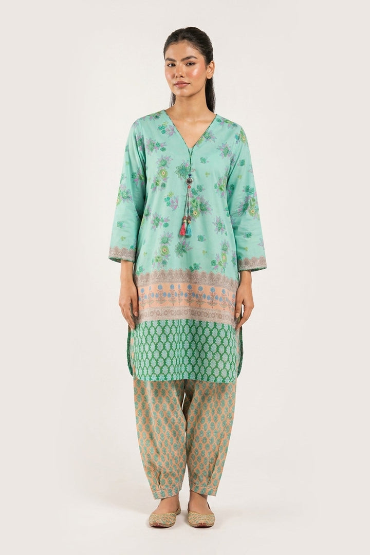 Lawn Ferozi Stitched Suit - Charizma