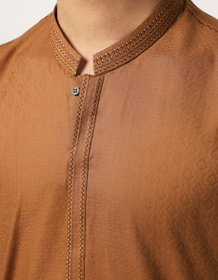 Cotton Almond Kurta - J. Junaid Jamshed