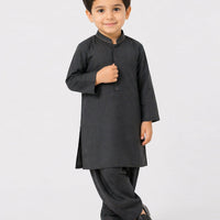 Blended Grey Shalwar Kameez - J. Junaid Jamshed