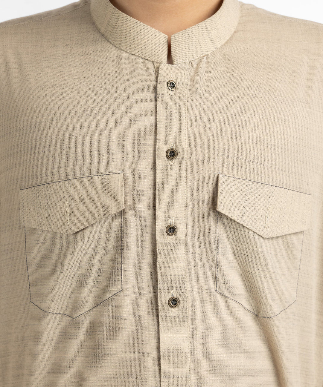 Polyester Beige Kurta Trouser - J. Junaid Jamshed