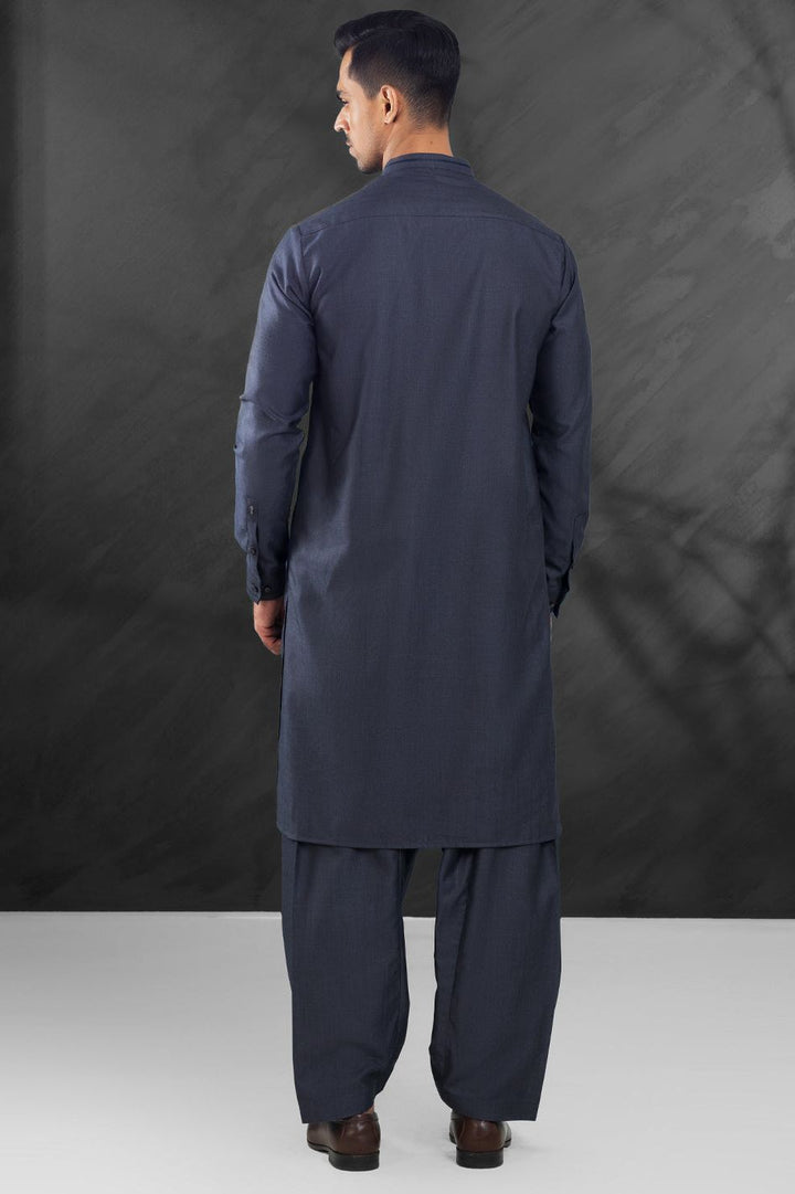 Blended Charcoal Grey Shalwar Kameez - Almirah