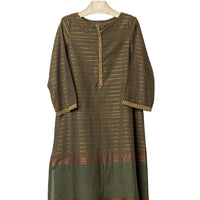 Jacquard Green Kurti- J. Junaid Jamshed