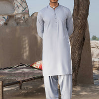 Blended Light Grey Shalwar Kameez- Almirah