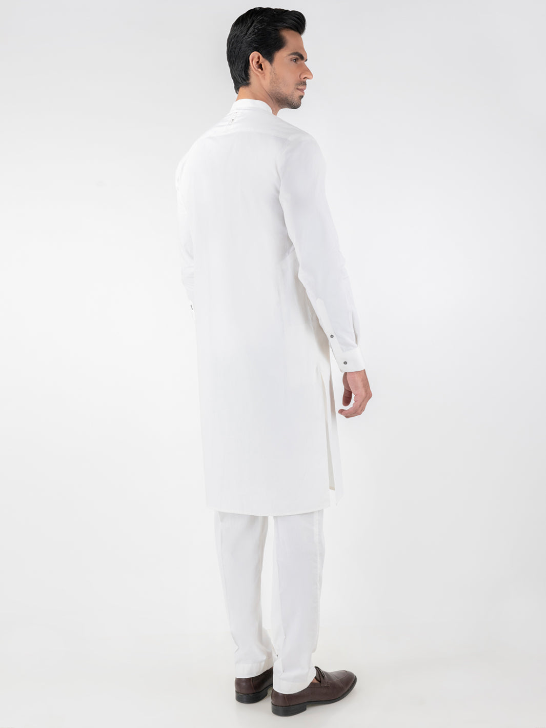 Cotton Off White Kurta Trouser - Almirah