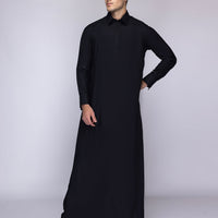 Blended Black Jubba - J. Junaid Jamshed