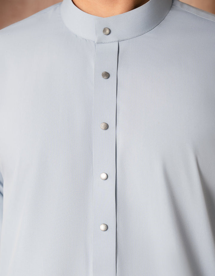 Blended Light Blue Jubba - J. Junaid Jamshed