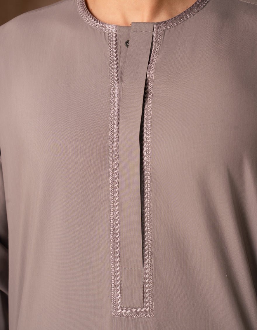 Blended Grey Jubba - J. Junaid Jamshed