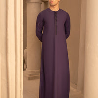 Blended Purple Jubba - J. Junaid Jamshed