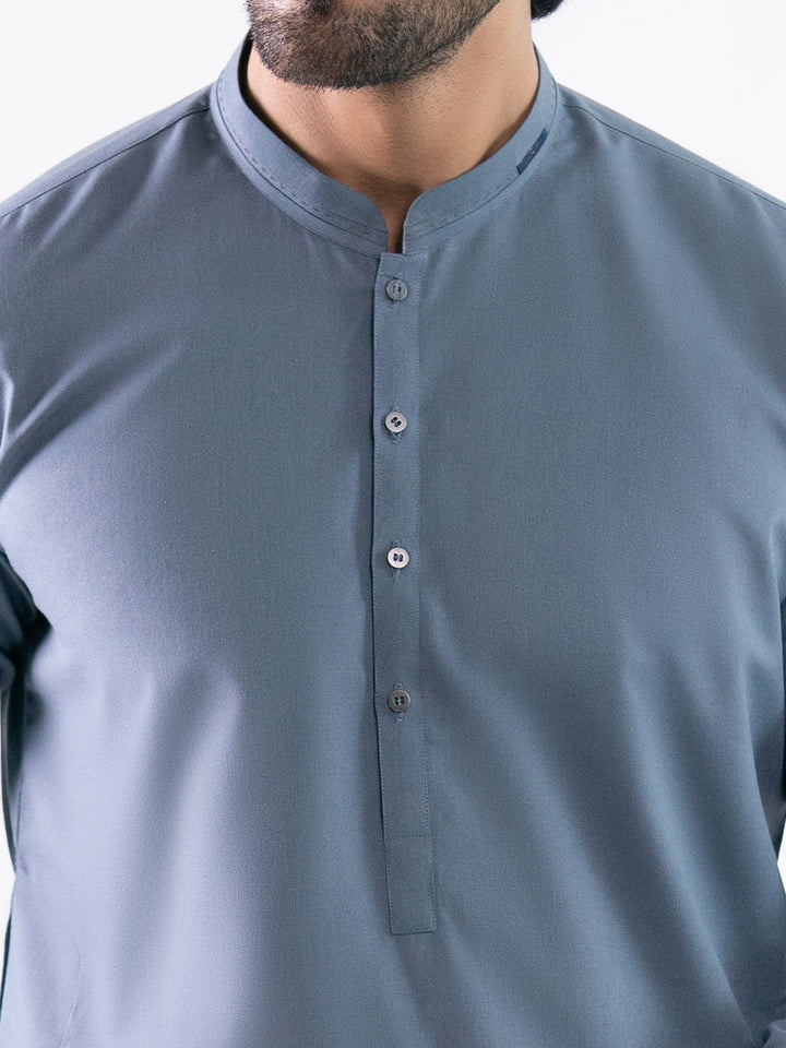 Blended Grey Shalwar Kameez - Almirah