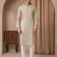 Cotton Light Green Kurta - J. Junaid Jamshed