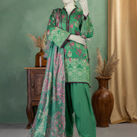 Lawn Multicolor Unstitched Suit - J. Junaid Jamshed