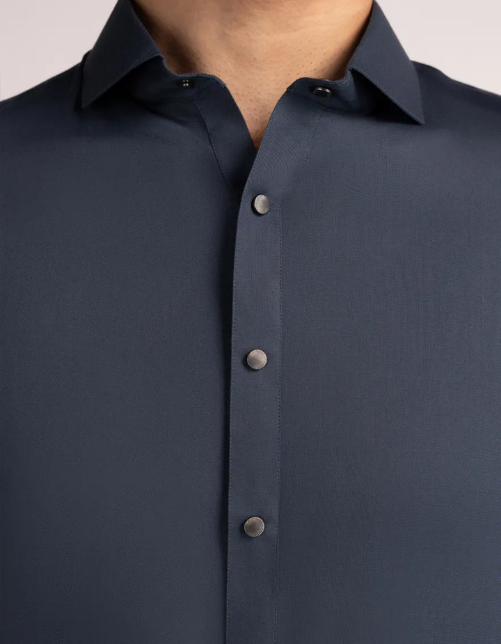 Blended Blue Shalwar Kameez  - J. Junaid Jamshed