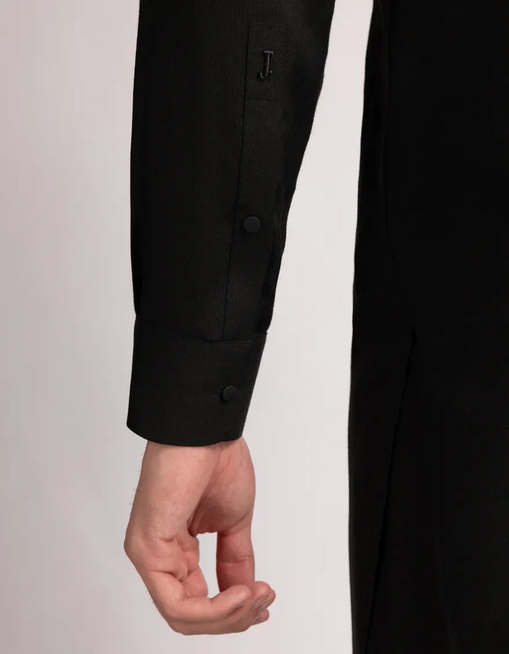 Blended Black Shalwar Kameez  - J. Junaid Jamshed