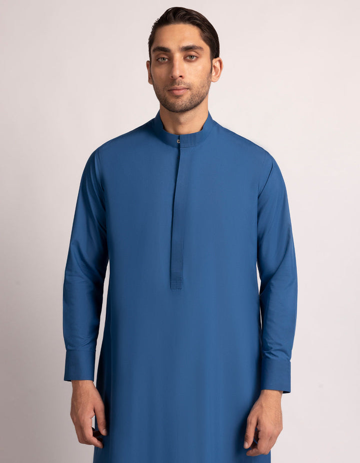 Blended Blue Jubba - J. Junaid Jamshed