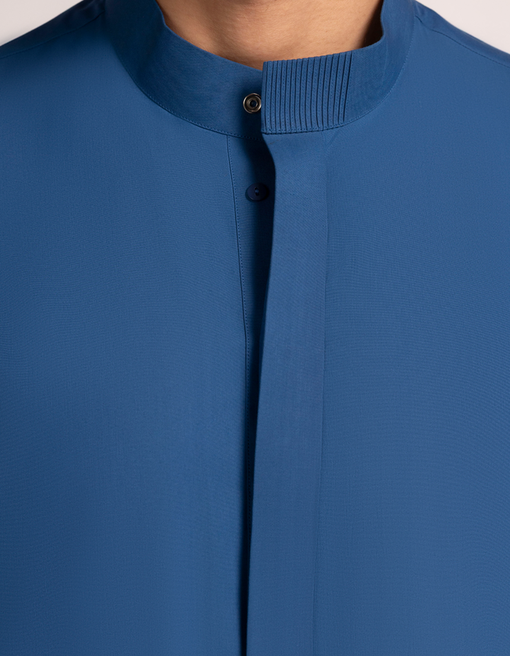 Blended Blue Jubba - J. Junaid Jamshed