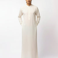 Blended Off White Jubba - J. Junaid Jamshed