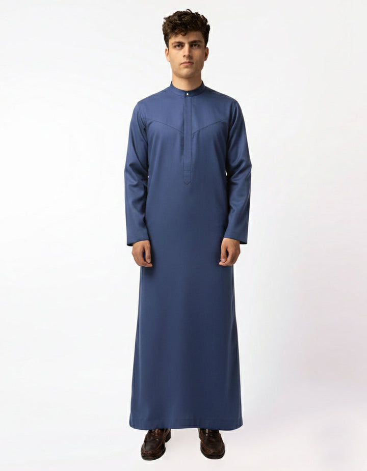 Blended Blue Jubba - J. Junaid Jamshed
