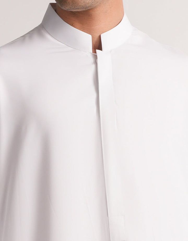 Blended White Jubba - J. Junaid Jamshed