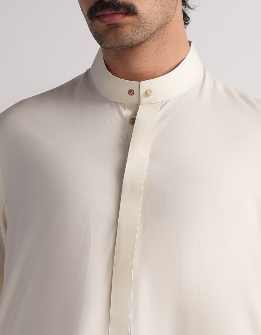 Blended Cream Jubba - J. Junaid Jamshed