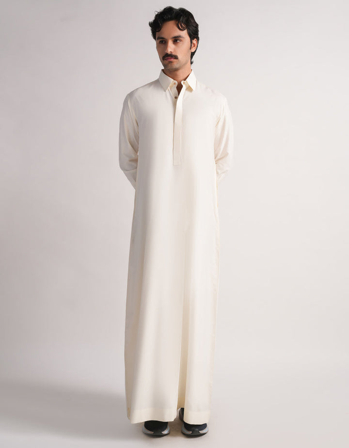 Blended Cream Jubba - J. Junaid Jamshed