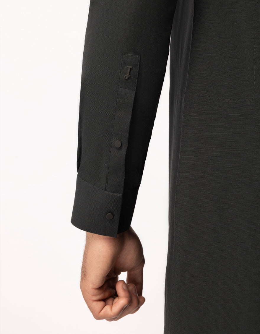 Cotton Black Green Kurta Trouser - J. Junaid Jamshed