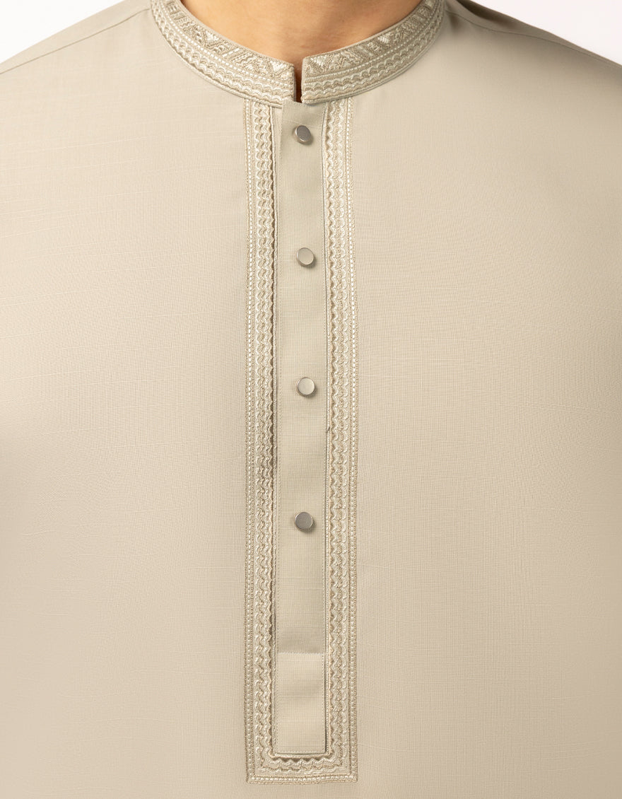 Polyester Pistachio Shalwar Kameez - J. Junaid Jamshed