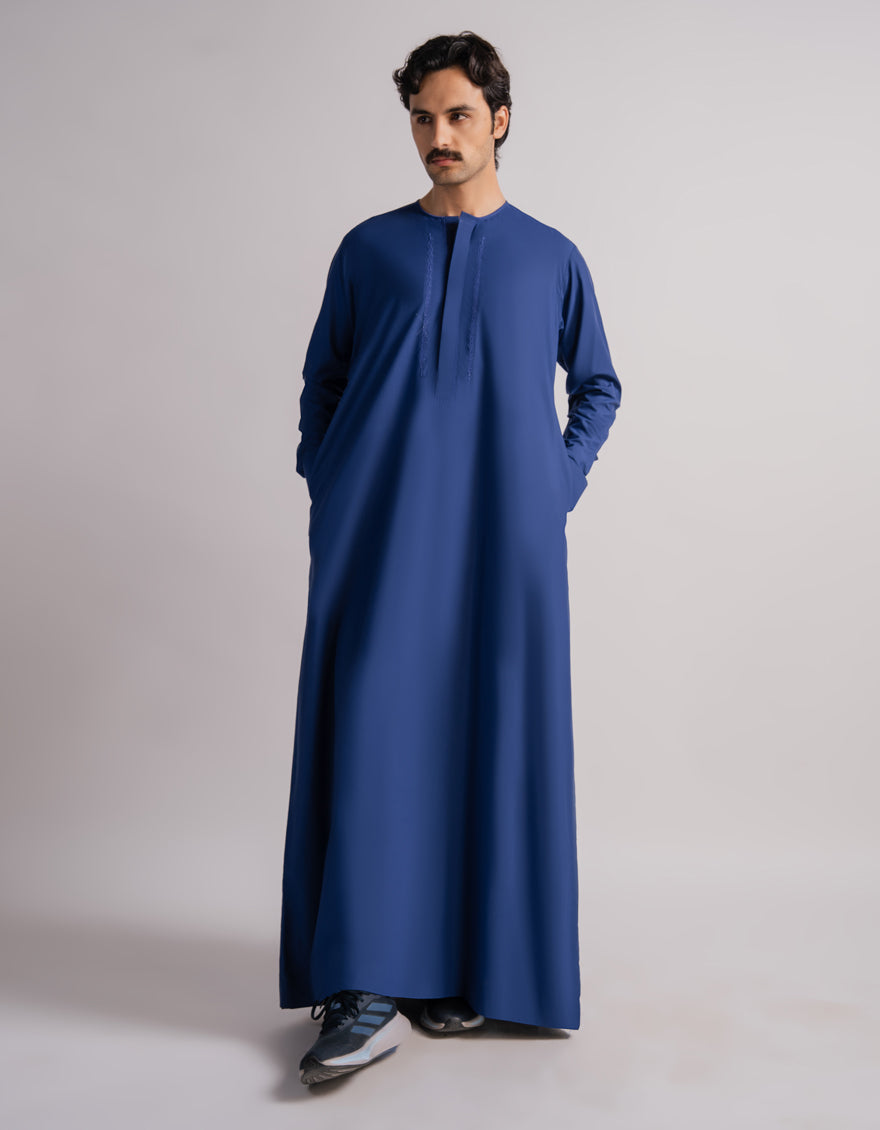 Blended Blue Jubba - J. Junaid Jamshed