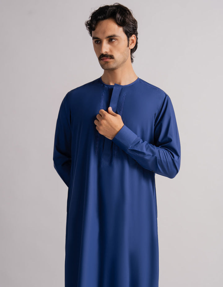 Blended Blue Jubba - J. Junaid Jamshed