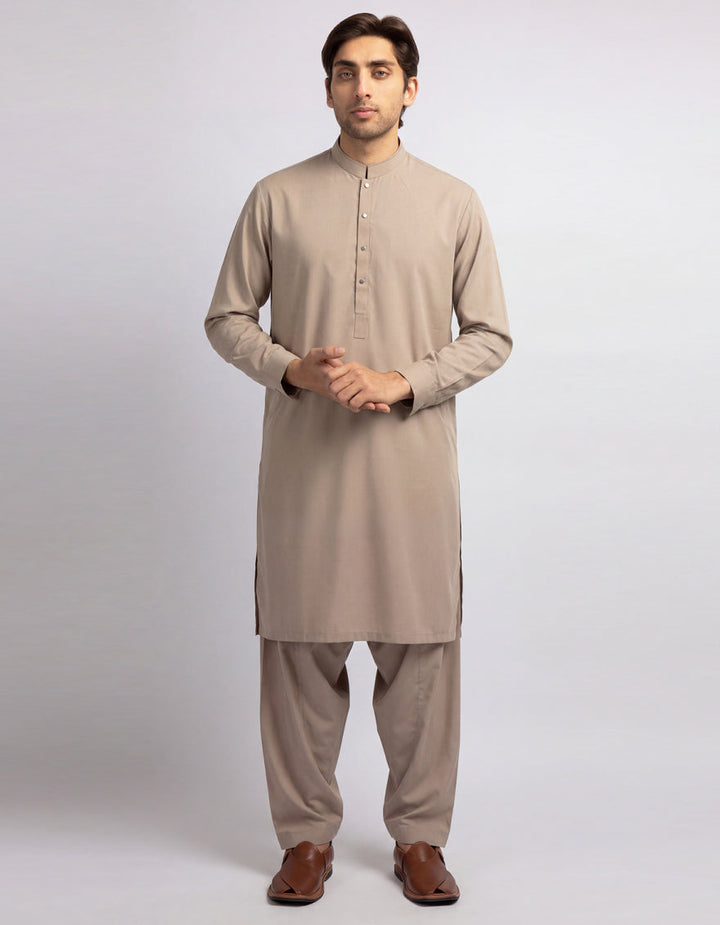 Blended Tea Pink Shalwar Kameez - J. Junaid Jamshed