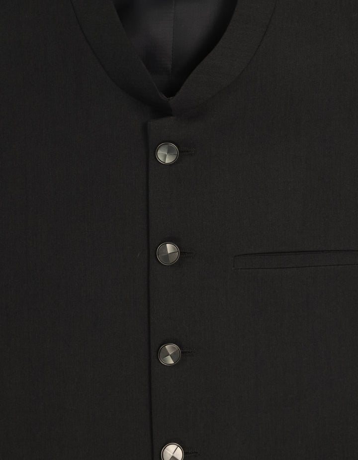 Blended Grey Waist Coat - J. Junaid Jamshed