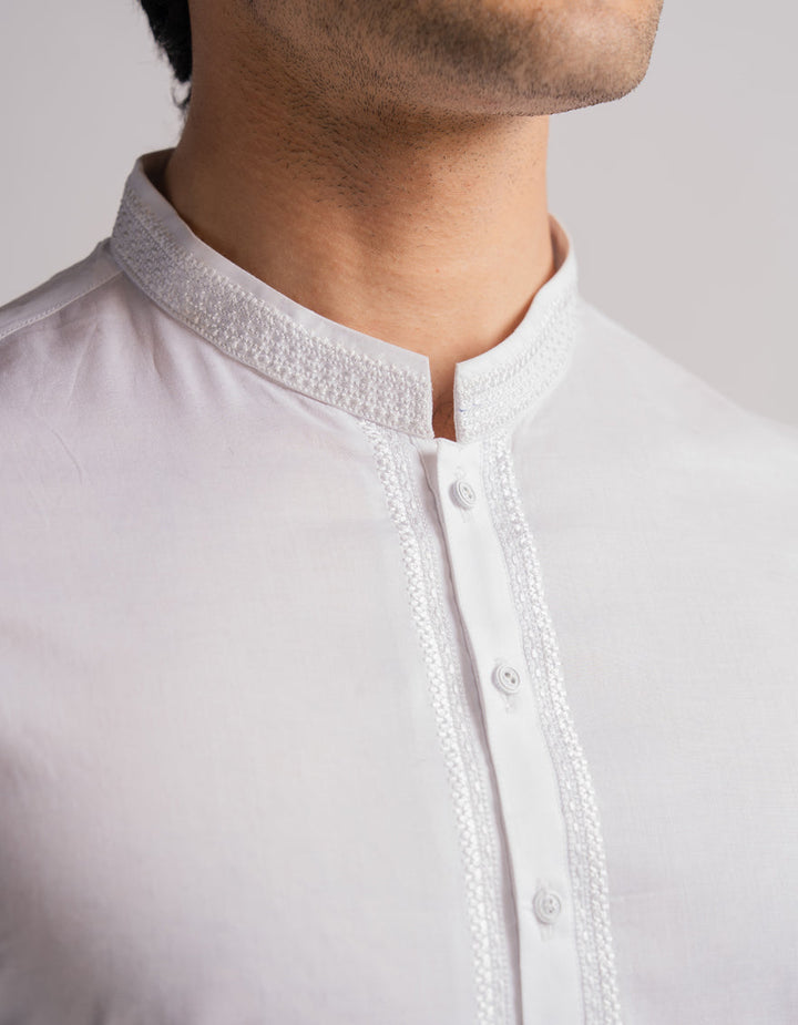 Cotton Blue Kurta - J. Junaid Jamshed