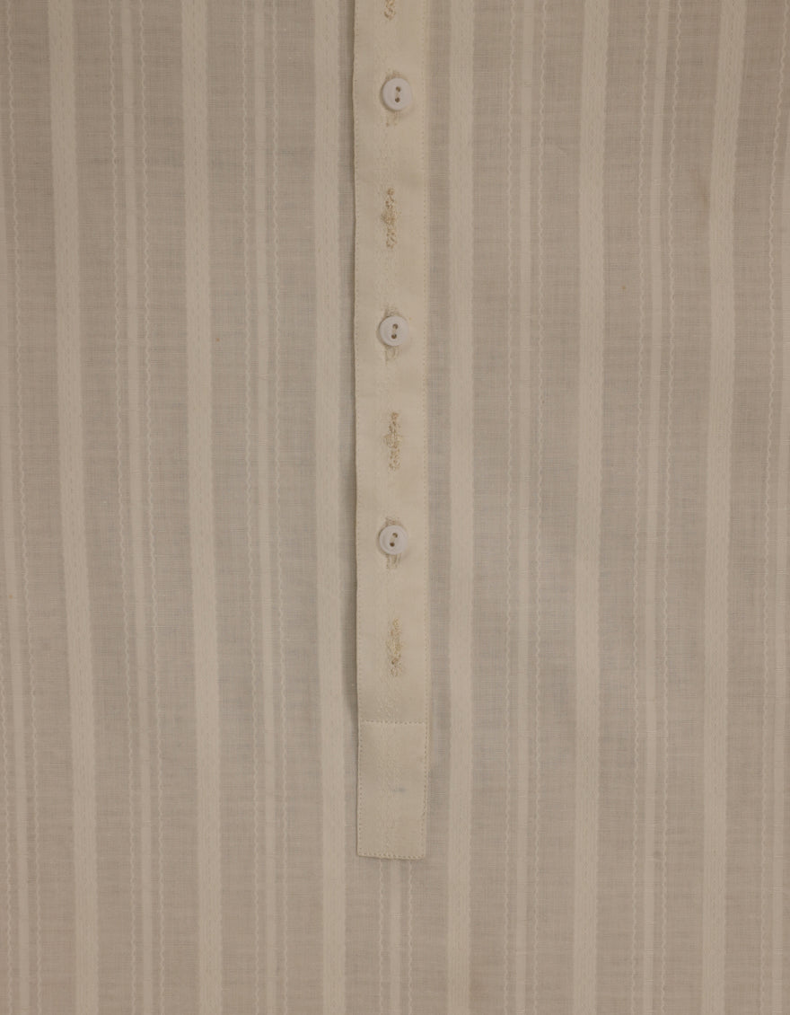 Cotton Off White Kurta Trouser - J. Junaid Jamshed