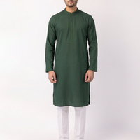 Blended Green Kurta - J. Junaid Jamshed
