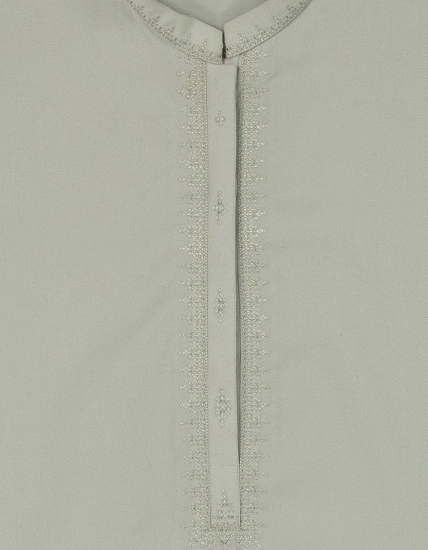 Blended Mint Kurta Trouser - J. Junaid Jamshed