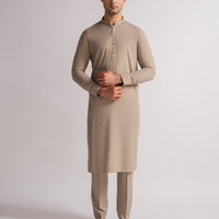 Blended Stone Kurta Trouser - J. Junaid Jamshed