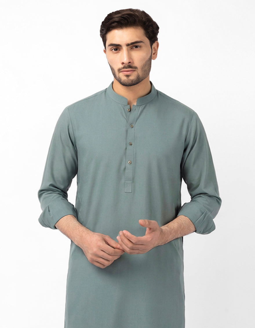 Blended Zinc Kurta Trouser - J. Junaid Jamshed