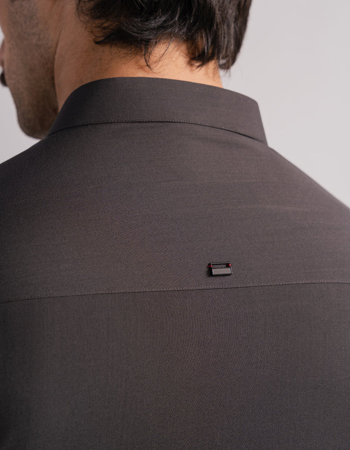Polyester Deep Grey Kurta Trouser - J. Junaid Jamshed