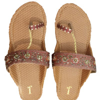 Maroon Chappal- J. Junaid Jamshed