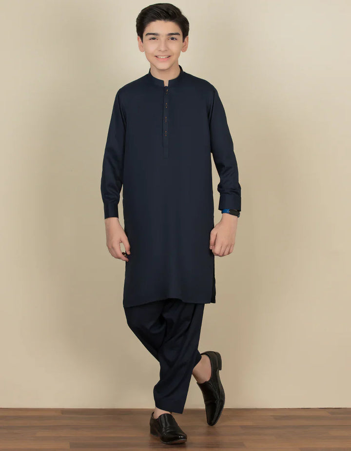 Blended Black Kurta Trouser - J. Junaid Jamshed