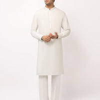 Blended Ash Grey Unstitched Suit - J. Junaid Jamshed